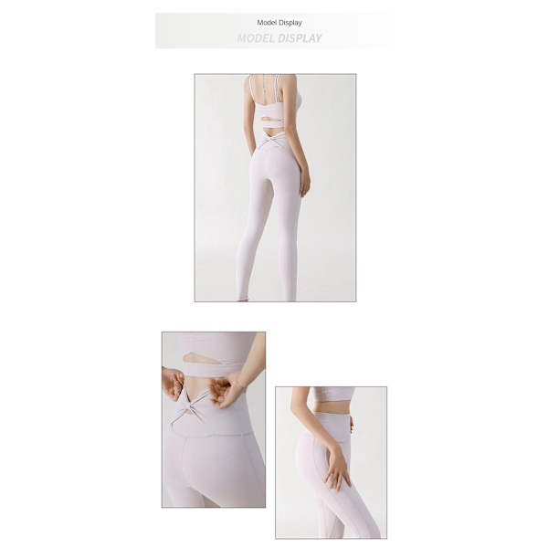 Joogahousut Naisten Tiukat Urheilu Joogahousut Joogahousut Slim Fit Syksy Ei Noloja Linjoja Lantiota Kohottavat Nude Feel Fitness-housut Elegant gray M