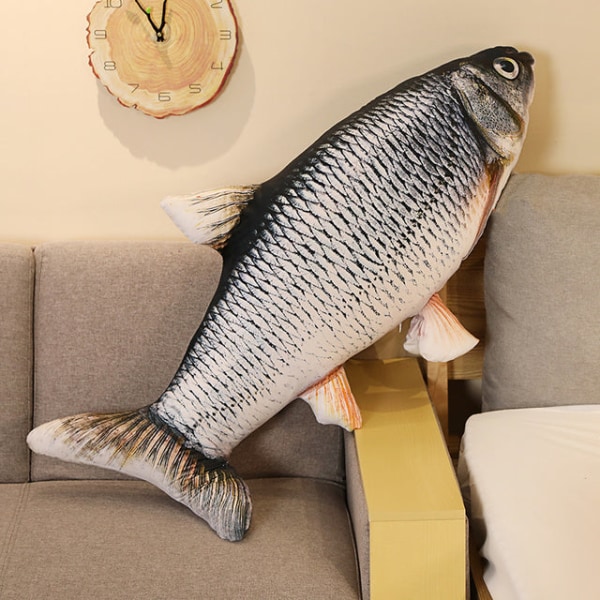 1 stk. 30-120 cm 3D Simulation Guldfisk Plyslegetøj Udstoppede Bløde Dyr Karpe Plys Pude Kreativ Sofapude Pude Gave Børnelegetøj 40cm 4