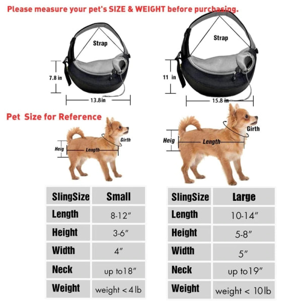 Kæledyrs hvalpebærer S/L Udendørs Rejse Hund Skuldertaske Mesh Oxford Enkelt Komfort Sling Håndtaske Tote Pose Pink S