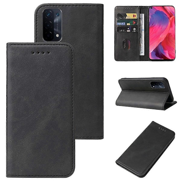 Magnetiskt läderfodral för OPPO A54 5G