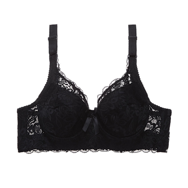Plus Size BH'er til Kvinder Fuld Dækning Sexet Blonde Push Up BH Justerbar Fuld Cup Stor Størrelse BH Stor Cup White 38C