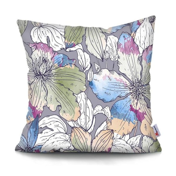 Blomster Putetrekk dekorativ pute Tropisk plante papegøye putetrekk dekorativt putetrekk for sofa Putetrekk 45x45cm BZDS1T10