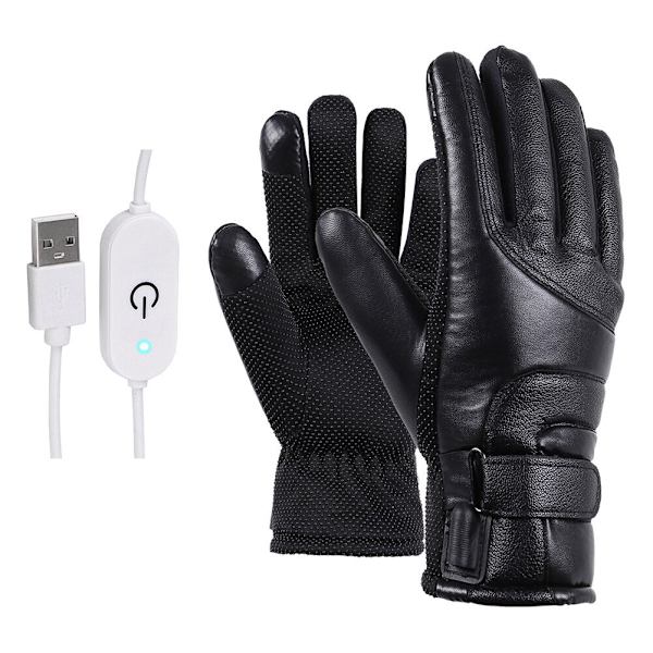 Vinter Opvarmede Handsker Elektriske Opvarmede Handsker Vandtætte Vindtætte Touch Screen USB-drevne Opvarmede Handsker til Mænd Kvinder B 32*12cm