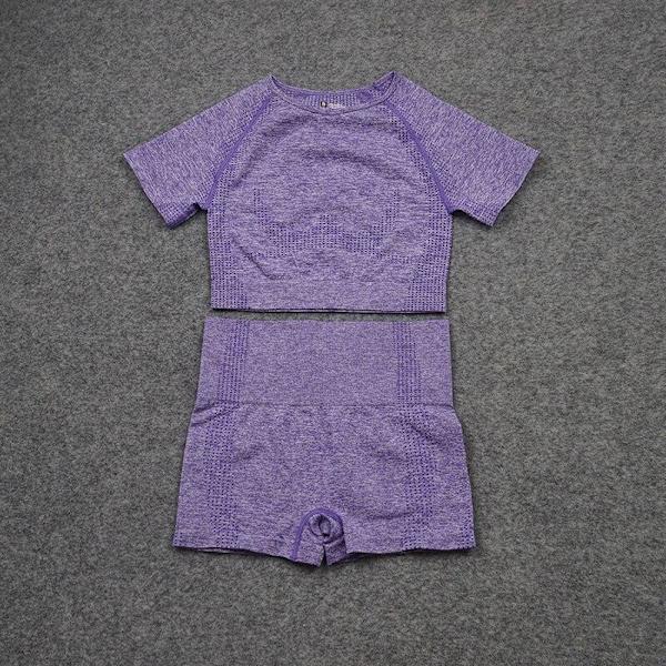 Yoga Sett Treningsklær Løping Treningsklær For Kvinner Grey 2 pcs M