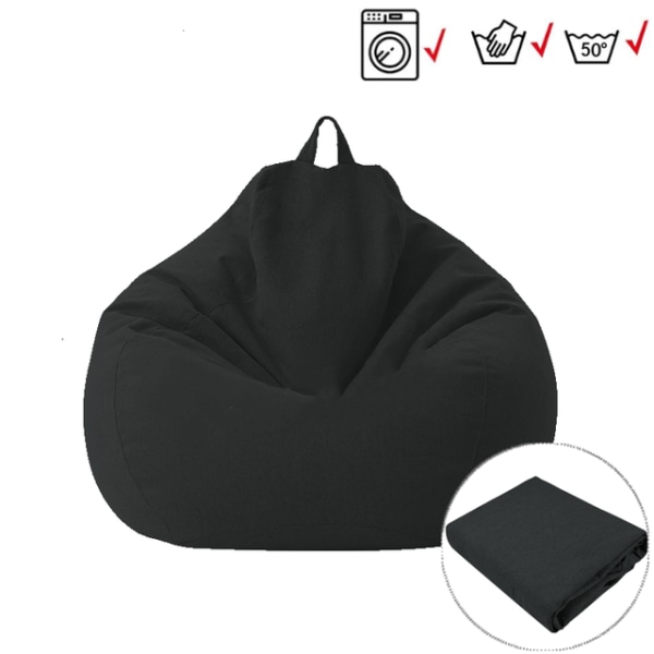 Lazy BeanBag Sofföverdrag utan Fyllning Lounger Sittpuff Sittsäck Asiento Soffa Tatami Stolsöverdrag Blue S with inner net