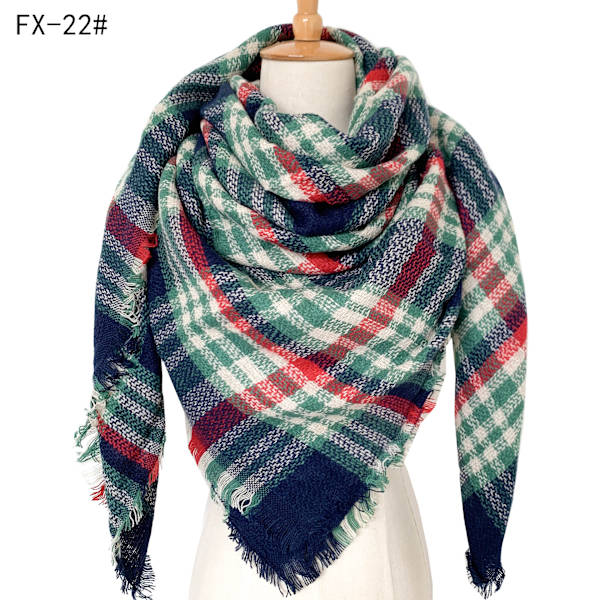 Syksyn ja talven kashmir-tyylinen plus-kokoinen kaksipuolinen Qicaigei neliöhuivi naisten hartiahuivi scarfgirl1123SF 140cm