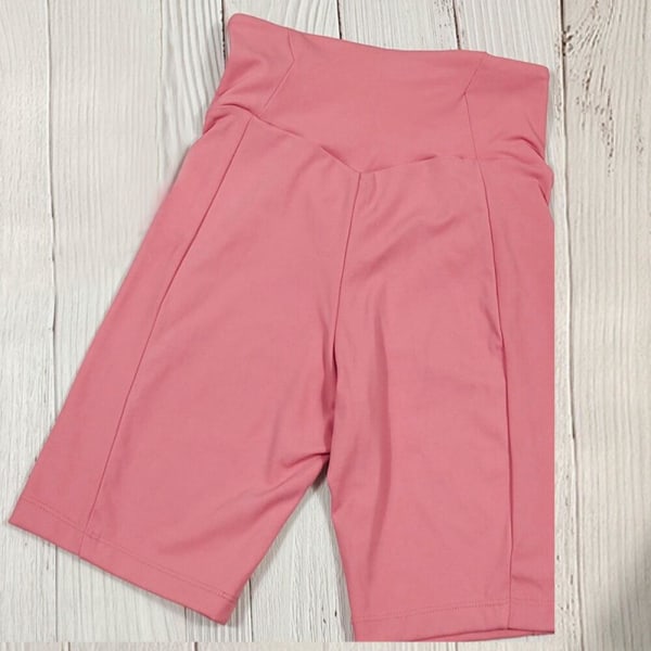 Yoga BH Shorts 2-delt Sæt Træningstøj Spandex til Kvinder Rose-Red shorts L
