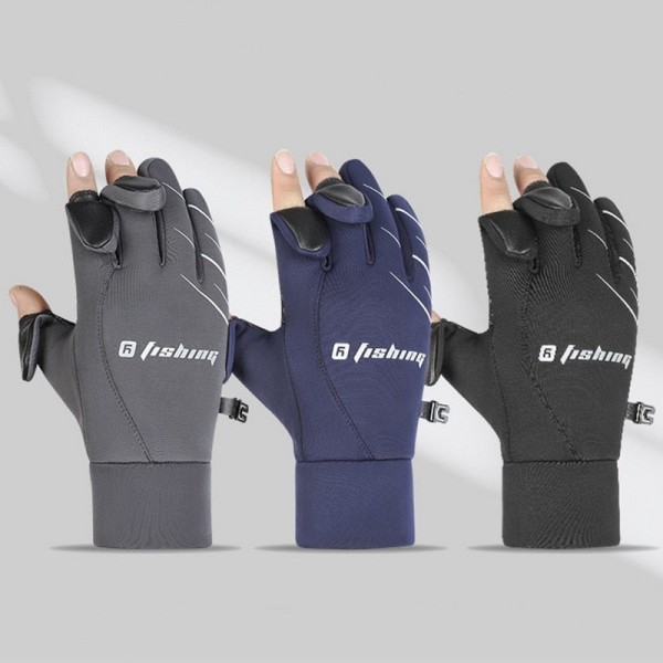 Nya Vinterhandskar Motorcykel Skidhandskar Klätterhandskar Utomhus Cykling Vattentäta Anti-halk Plysch Tjocka Varma Vantar Handskar För Män 2XL-gray 19-23cm