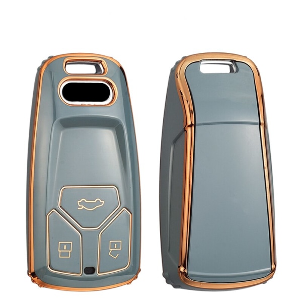 Fashion TPU-fodral Bil Fjärrkontroll Nyckelskydd Skal För A4 B9 A5 A6 8S 8W Q5 Q7 4M S4 S5 S7 TT TTS TFSI RS Protector Fob Keyless Red
