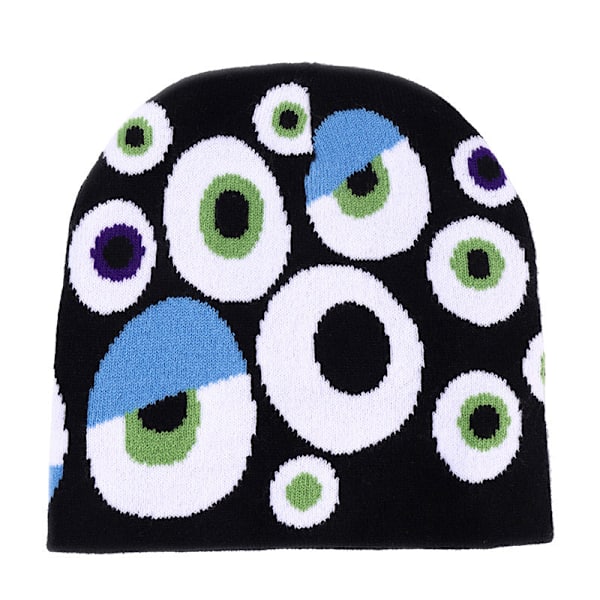 Kreativ Sjovt Udtryk Strikket Hue Pirat Dødningehoved Japansk Harajuku Uldhue Adorkable Pullover Hue Pirate pattern Average size