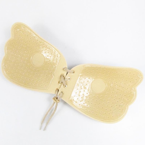 Sömlös Självhäftande BH Osynlig Silikon Rygglös BH Axelbandslös Push Up BH Sexiga Underkläder Fly BH Black A breathable