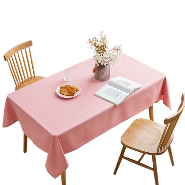 Ensfarvet dug restaurantdekoration restaurant hotel rektangulær dug pink toiletborddug Spearmint 135*220cm