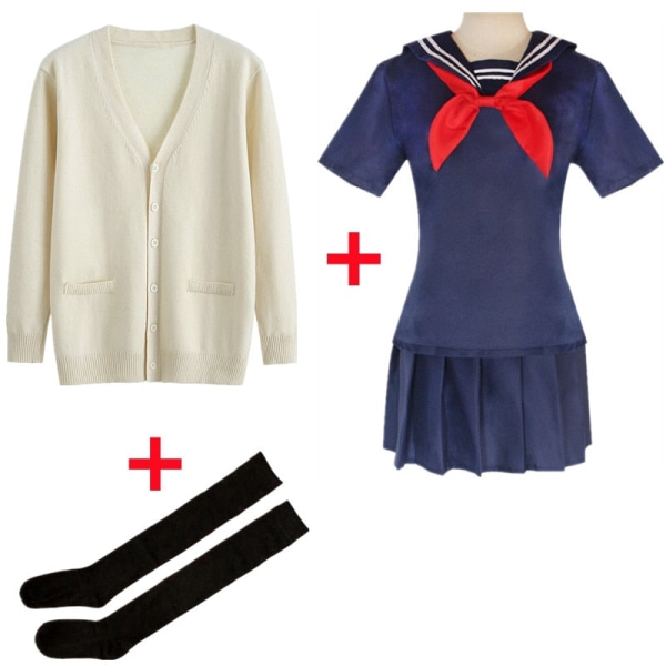 Anime My Hero Academia Boku No Hero Academia Cosplay Kostume Himiko Toga JK Uniform Sweater Frakke Halloween Tøj A1 One size M
