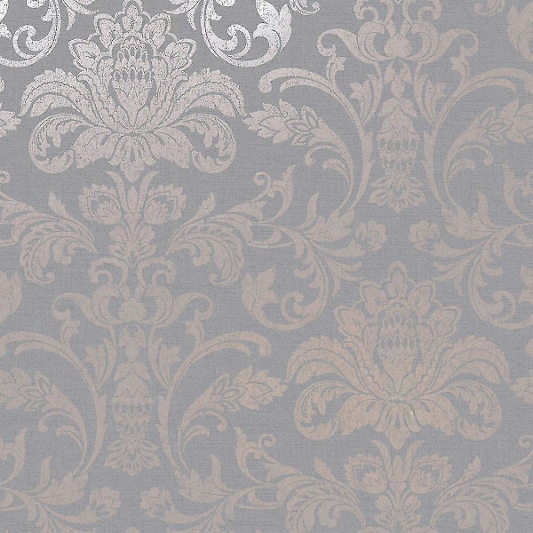 Glitrende Damask Tapet Rosaguld / Grå Holden 12712