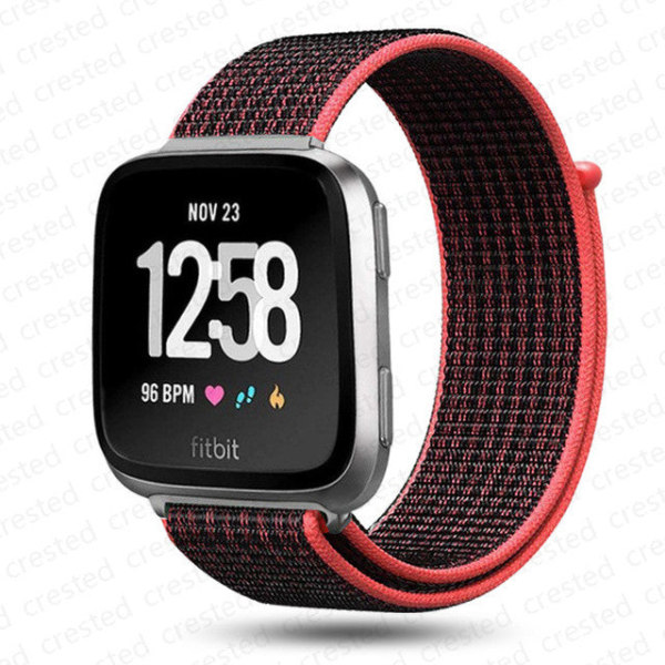 Rem til Fitbit Versa 2 rem correa Smartwatch udskiftning Urrem Nylon Loop Armbånd correa Fitbit Versa 2/Fitbit Libe rem Overseas Pink sand