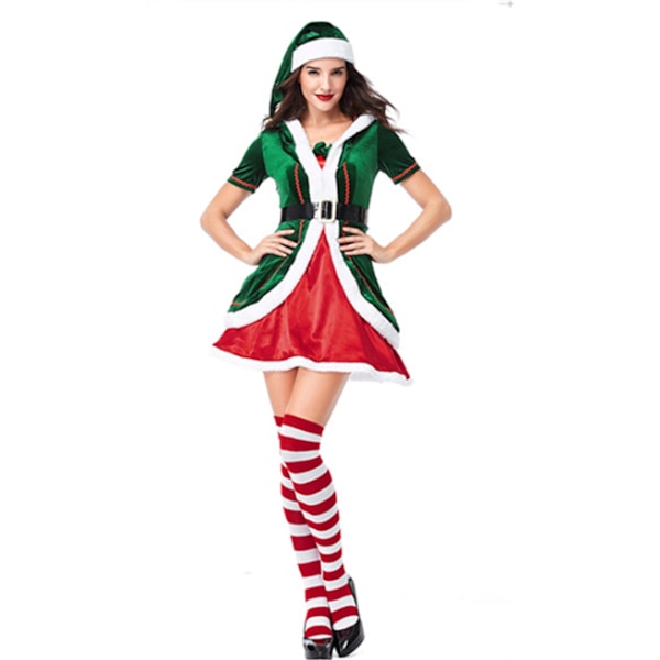 Jul Cosplay Tomte/Alv Kostym för Par Man