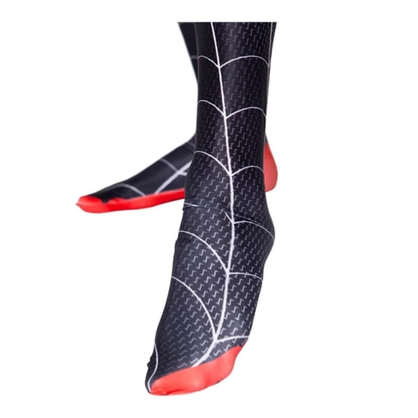 Spiderman Miles Morales Cosplay Kostym Zentai Bodysuit Anime Superhjälte Kostym Jumpsuit för barn Spandex Halloween Cosplay Style 1 120