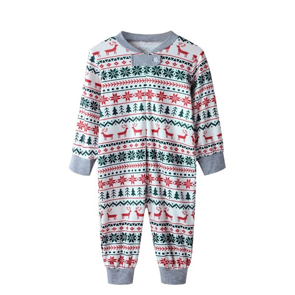 Julpyjamas Matchande Familj Pyjamas Pyjamas Set Mamma Pappa Barn Kläder Look Outfit Baby Flicka Rompers Sovkläder Child-6T