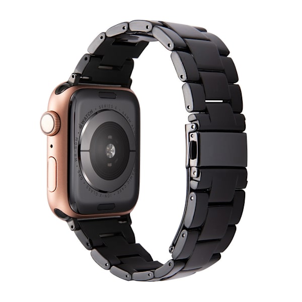 Kellon ranneke Apple Watch iWatch 38/40/41mm Puhtaan musta