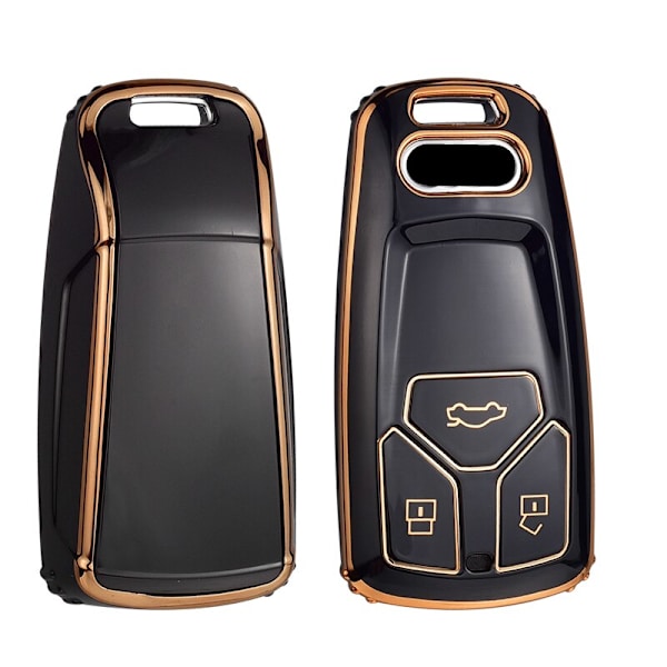 Fashion TPU etui Bil Fjernbetjening Nøgle Cover Skal Til A4 B9 A5 A6 8S 8W Q5 Q7 4M S4 S5 S7 TT TTS TFSI RS Beskytter Fob Keyless White