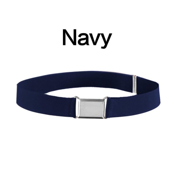 1 st Tillbehör Midjeband Legeringsspänne Justerbart Canvasbälte Elastiska Kläder Vardagligt Utomhus Navy