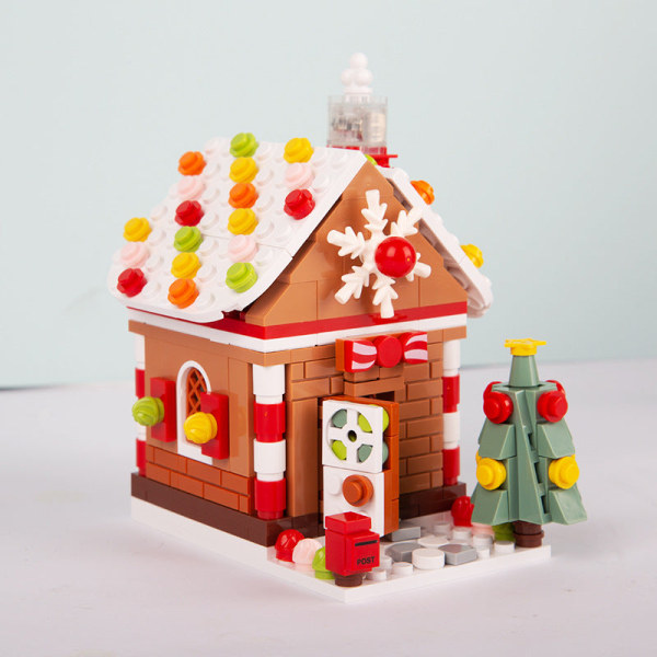 Julklapp Kreativa Juldekorationer Byggklossar Julgran Speldosa Musiklåda Ornament Confession Bear-Music Box