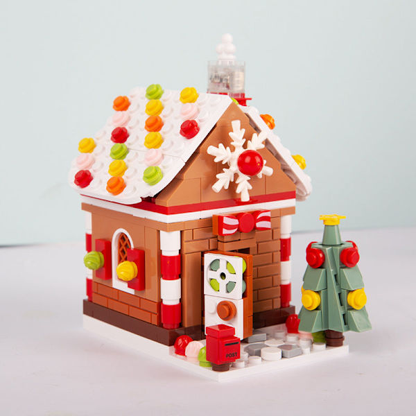 Julklapp Kreativa Juldekorationer Byggklossar Julgran Speldosa Musiklåda Ornament Fantasy Ocean-Music Box