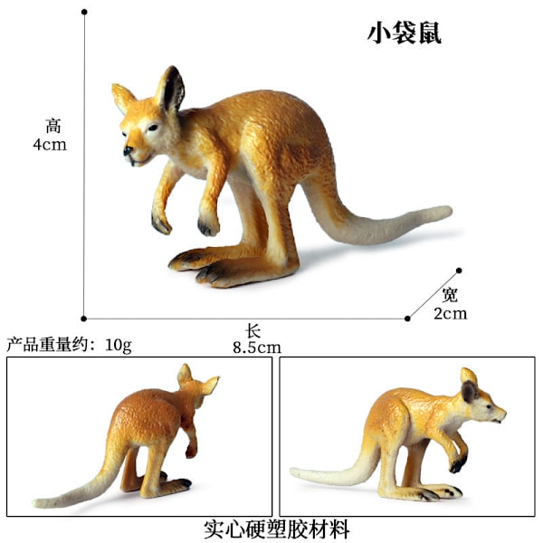 Kenguru Mallisarja Lasten Simulaatio Eläinmalli Syntymäpäiväkakun Koristelu JZ (new) Big Mother kangaroo