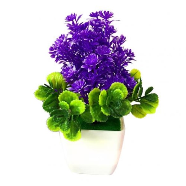 1st Praktisk Konstgjord Krysantemum Bonsai Krukväxt Simulering Konstgjord Blomma Falsk Blomma Landskap Hem Blomdekor 3