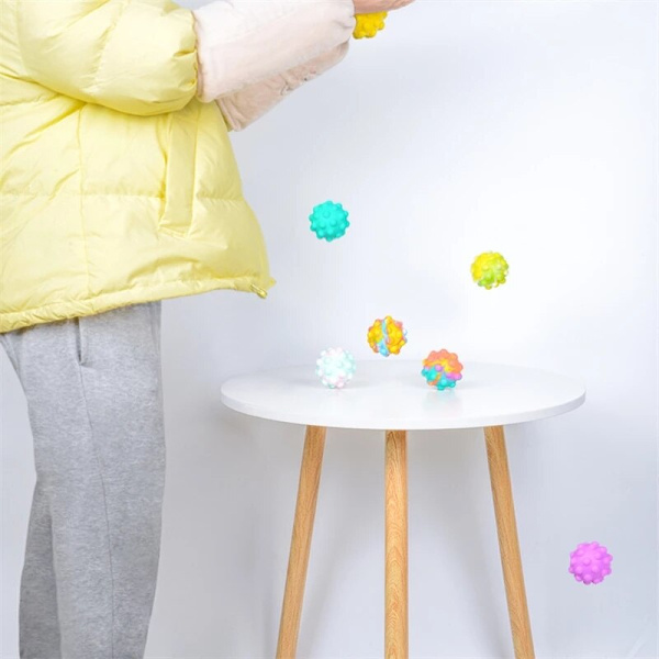 2023 Ny Boll Stress Relief Pop Antistress DNA Klämbollar För Barn Vuxna Handtryck Squishy Fidget Leksak Red blue