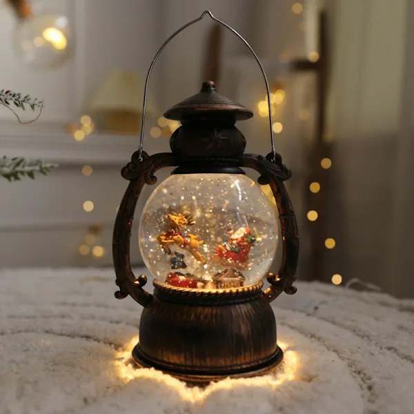 Juldekorationer Juldekorationer lyktor Nordiska snöflingor inomhus scen butik layout semester kreativa ornament Golden lantern
