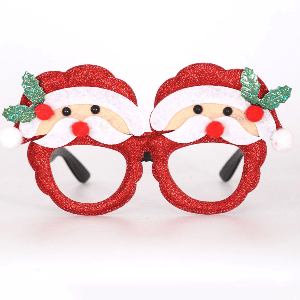 Juldekorationer Julprodukter Snögubbe Gevir Julglasögon Dekoration Festtillbehör Rabbit Ears Golden