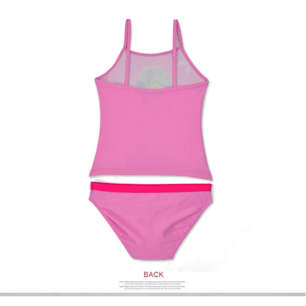 Bikini Piges Badetøj Børns Delt Badetøj 033Pink 104~110