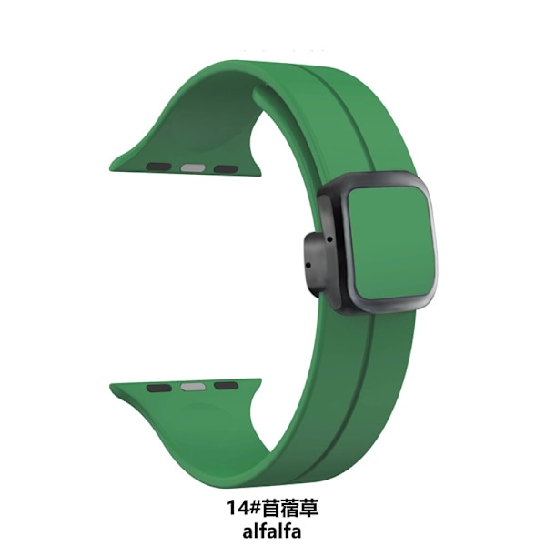 Kellon ranneke Apple Watch iWatch -kelloon Soveltuu: 1/9 sukupolvi SE 38/40/41/49mm 02 alfalfa