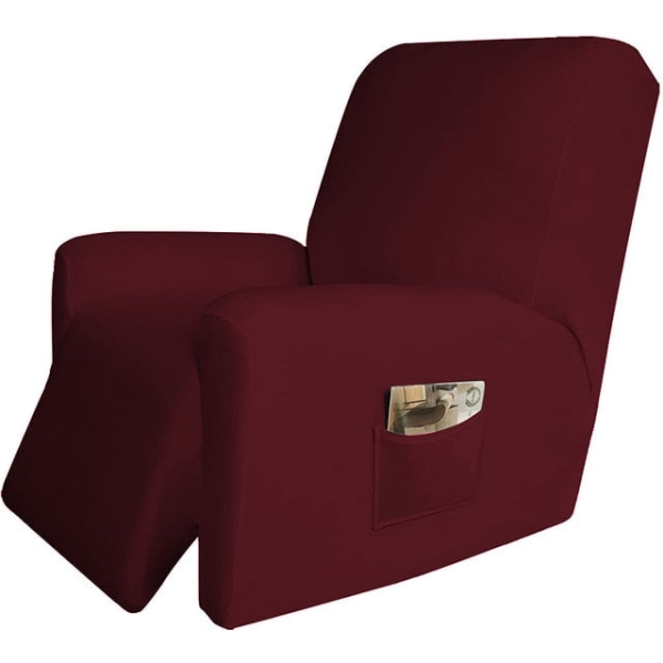 4 delar Recliner Sofföverdrag för Vardagsrum Elastiskt Fåtöljöverdrag Skydd Lazy Boy Relax Fåtöljöverdrag Beige