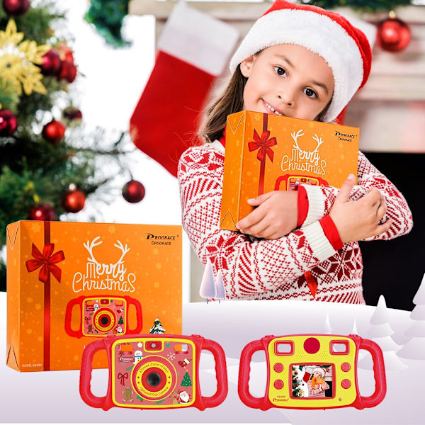 Videokamera Leksak för Barn Digitalkamera Foto Barnkamera Flickleksak Barn Födelsedag Julklapp för Flicka Pojke Pink Camera 8G Card