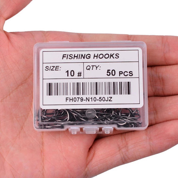 Fishhook 50 st / 20 st / Ask Cirkelkrok Karp Öglad Fiskekrok Storlek 2-22# Ringöga Japan Fiskekrokar Enkel Jigg Fiskekrok Fiskeutrustning Size 16 - 20pc