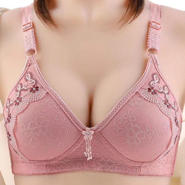 Stora Storlekar Dam Underkläder Sexiga Underkläder Spets BH Kvinnlig Enfärgad Bralette Red 40/90BC