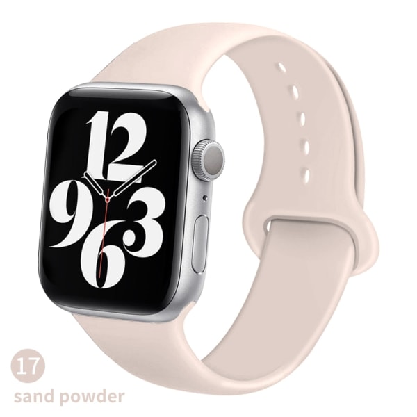 Silikonrem för Apple Watch -band 6 44mm 42mm 40mm 38mm Smart armband av gummi iWatch-band för Series 6 SE 5 4 3 2 se Lavender 42MM or 44MM SM