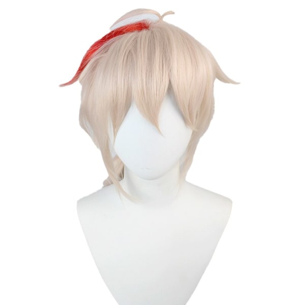 Anime Game Genshin Impact Kiryu Kazuha Battle Suit Kaedehara Wanye Uniform Peruk Cosplay Kostym Halloween Party costume and wig L