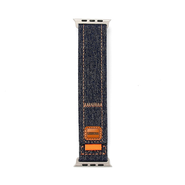 Klockarmband för Apple Watch iWatch 38/40/41mm s10 42mm Denim Svart