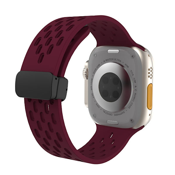 Klockarmband för Apple Watch iWatch Vinröd 38/40/41mm