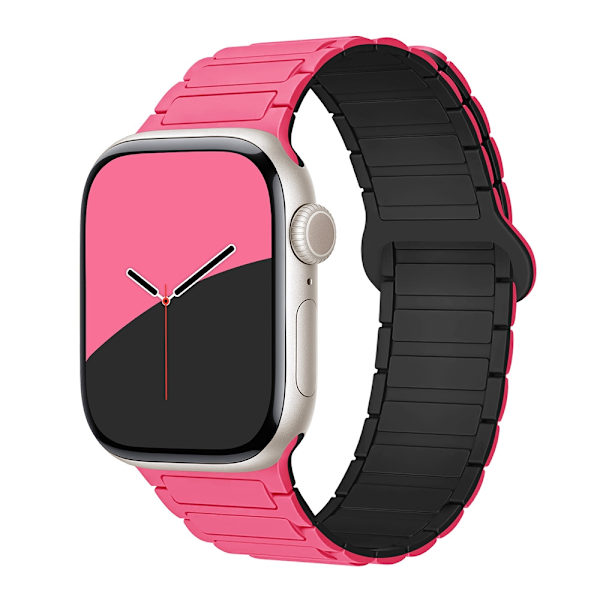 Klockarmband för Apple Watch iWatch 38/40/41/10:e generationen 42mm universal orange rosa med svart