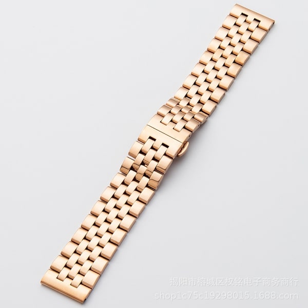Klockarmband för Apple Watch iWatch 38/40/41mm gränssnitt smart femradigt MD- högkvalitativ spot roséguld