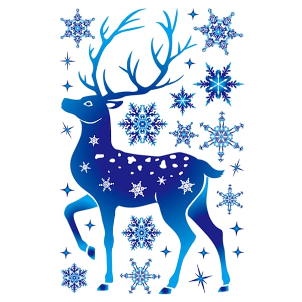 Utsökta Fönsterdekaler med Julgransmönster Xmas Skyltfönsterdekal PVC Självhäftande Väggdekaler Xmas Heminredningsrekvisita MULTI Sticker