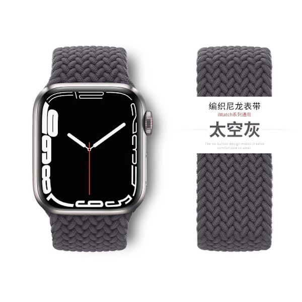 Klockarmband för Apple Watch iWatch 38/40/41mmXS kod rymdgrå