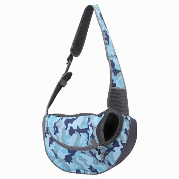 Bekväm Husdjursbärväska Hundar Katter Valpar Utomhusväskor Mesh Oxford Enkel Axelväska Sling Front Mesh Rese Tote Axelväska 2 L