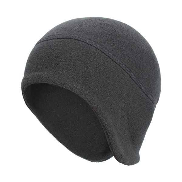 Syksyn ja talven urheilulakki juoksuun, uusi hattu miehille ja naisille, talvihattu, polar fleece -hihalakki, kevyt lämmin hiihtolakki #2 dark gray Average size