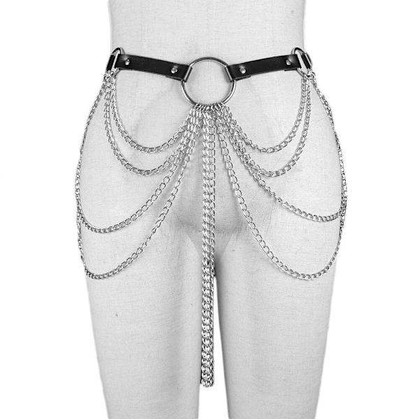 Gothic Kroppssele Kjede Sexy Strømpebånd Belte Brystsele Kvinner Default Title