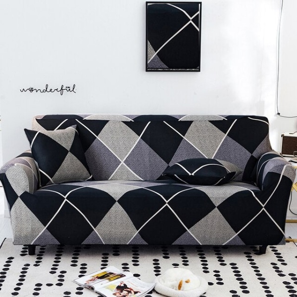 Joustavat narukuvioiset sohvanpäälliset olohuoneeseen, venyvät kulmasohvan päälliset 1/2/3/4-istuttavalle sohvalle color 18 1-seater 90-140cm